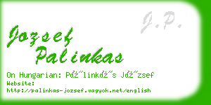 jozsef palinkas business card